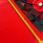 Adidas  Men’s Athletic Pullover Hoodie Long Sleeve Striped Sweatshirt Red Size M Photo 5