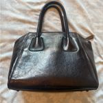 Valentino | Metallic Quilted Tote Satchel Handbag Black Photo 4