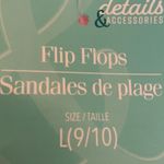 Pink Bridesmaid Glitter Flip Flops Size LARGE 9/10 Photo 3