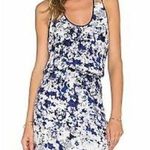 Parker Hawthorn Oceanside Combo Silk Racerback Dress Blue S Photo 0
