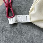 Vintage JCPenney Half Slip Size Large Cream Ivory 100% Nylon Scallop Lace Slit Photo 4