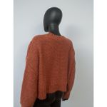 Urban Outfitters Faye Shimmer Fringe Cable Knit Sweater Size M Photo 5