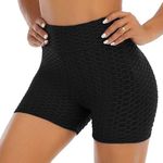 Black Tik Tok High Waisted Shorts Size Medium Photo 0