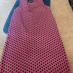 Adrienne Vittadini  Sleeveless Shift Mini Dress Pink Black Chain Link Print Sz 2 Photo 6
