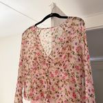 Cami NYC The Hope Floral Silk Bodysuit in Geranium Photo 12