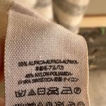 Free People Alpaca oversized  Gray and Cream Crew Neck Sweater Photo 2