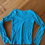 Michael Stars  Turquoise Long Sleeve Shirt Photo 2
