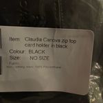 ASOS Claudia Canova zip top‎ card holder in black Photo 3