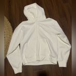 Cozy Sweatfleece Perfect Zip Hoodie
| Aritzia fall casual TNA logo white $90 Size L Photo 1