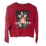 Alexander McQueen  Red Paint Drip Graphic Sweatshirt Pullover Size 36 Photo 1