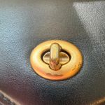 Coach 4957 Black Leather & Suede Crossbody Wallet on a Chain Bag Photo 2