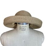 Eric Javits Squishee Tan Woven Rolled Brim Sun Hat Packable Photo 1