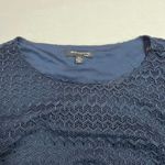 Sharagano Round Neck Lace A-Line Dress Size 16W Knee Length Party Minimalist Photo 2