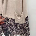 LOGO By Lori Goldstein Logo Lori Goldstein Lagenlook sleeveless Cardigan Vest Large Purple Floral Photo 2