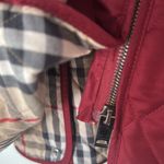 Burberry Women's Guilted Plaid Nova Check Burgundy Size L Photo 4