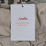 ANDIE Tulum One Piece Swim Bias Stripe Olive Crisscross Beach Pool Swim M New Photo 7