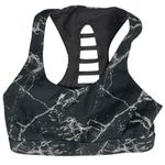 Soul Black Marble Tie Dye Print Yoga Athletic Sports Bra Leggings Pants Set Sz S Photo 3