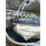 American Eagle  Pale Wash Distressed Straight Leg Mom Jeans Size 0 Photo 4