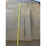Banana Republic  Heritage Collection Leather Mini Skirt Camel Tan Pockets Size 8 Photo 5