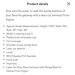 Vigoss NWOT purple laser cut overlay one price swimsuit M Photo 10