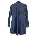 Lucky Brand Shirt Dress Y2K Denim Pearl Snap Western Pockets Chambray Women Sz S Photo 1