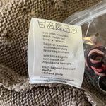 STOCKERPOINT Handbestickt Floral Embroidered Cardigan Cable Knit Sweater 48 Tan Size M Photo 4