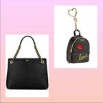 Victoria's Secret Victoria Secret Tote Bag & Keychain Charm Photo 1