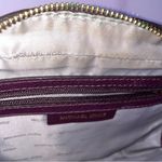 Michael Kors Ginny Grommeted Leather Mini Crossbody Bag Matching Wallet Damson Photo 8