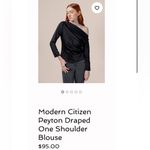 Modern Citizen - Peyton satin off shoulder asymmetrical long sleeve blouse NWOT Photo 7