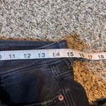 American Eagle  Outfitters Mom Jean Blk Distress Ripped High Waisted Regular Fit Photo 4