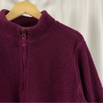 Lands' End Land’s End XL Plum Fleece Sherpa Half Zip Pullover Outdoor Hiking Jewel Tone Photo 5