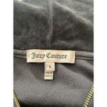Juicy Couture ‎ Women’s Velour Tracksuit Set Black Hoodie Pants Size L Vintage Photo 6