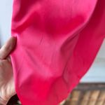 ZARA  Satin Effect Hot Pink Cutout Midi Dress Photo 7
