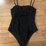Cupshe Square Neck Black One Piece Swimsuit Size Medium Photo 4