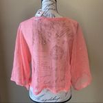 Simply Noelle NWT Noelle ‘Key Largo’ mesh overlay top one size Photo 3