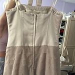 BCBGMAXAZRIA Beige Midi Dress Photo 2