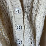 Banana Republic  Cardigan Sweater Linen Blend Button Up Belted Knit Chunky SZ S Photo 4