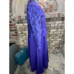 dress blazer formal purple 1970s floral Size 14 Photo 14