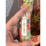 Luna Llena Smocked Floral Maxi Dress Off Shoulder Ruffle V Neck Bohemian M Yellow Size M Photo 2