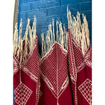 Cato  Womens XS Sleeveless Vest Burgundy Red Fringe Embroidered Boho‎ Festival Photo 3