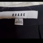 Ro & De Side Stripe Midi Skirt W/ Front Slit Photo 1