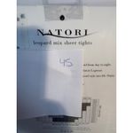 Natori Leopard Mix Sheer Tights Black Size L 2 pair Photo 7
