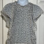 Ulla Johnson  Anja Ruffle Dress Porcelain Floral Print Ruffle Sleeve Dress size 4 Photo 13