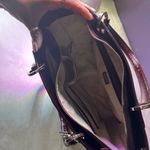 Guess  Shiny Burgundy Tote Bag Photo 7