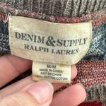 Ralph Lauren Denim & Supply Southwestern Print Lightweight Sweater Red Size M Photo 5
