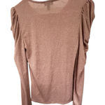 EXPRESS Women's Shimmering Tan Long Sleeve Top Photo 0