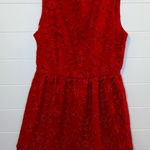 Forever 21 Red Floral Lace Dress Holiday Party Christmas Photo 0