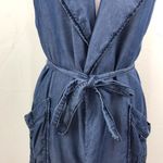 Sanctuary  Mimi Chambray Blue Sleeveless Duster Small Photo 3