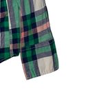 J.Crew J. Crew Flannel Shirt Size XS Boy Fit Green Pink White Plaid 100% Cotton Womens Photo 2