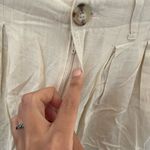 Ban Jara NWOT  Linen Blend Pleated High Waist Shorts size large Photo 2